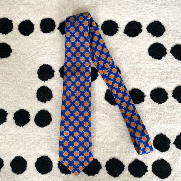 Ted Baker London Archive 100% Silk Circle Geometric Print Necktie - Picture 1 of 9